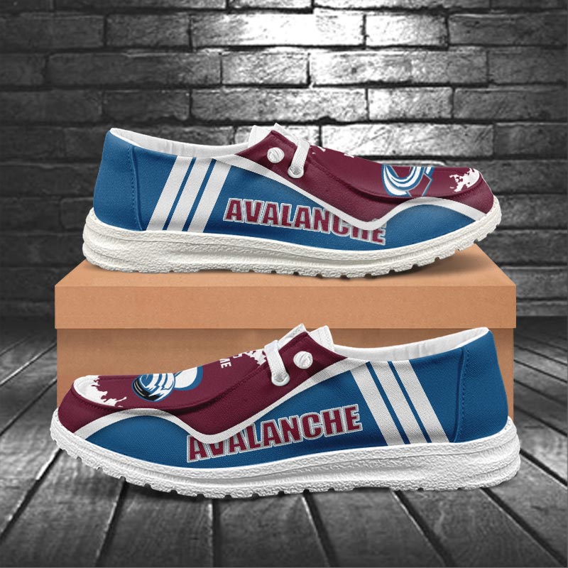 Colorado Avalanche Lace Up Loafers Shoes 2026