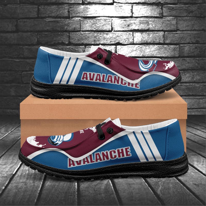 Colorado Avalanche Lace Up Loafers Shoes 2026