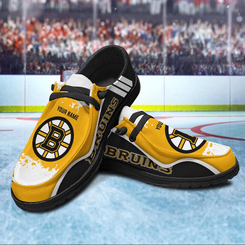 Boston Bruins Lace Up Loafers Shoes 2026
