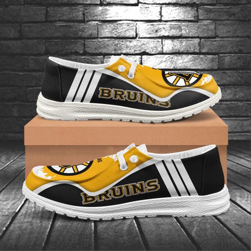 Boston Bruins Lace Up Loafers Shoes 2026