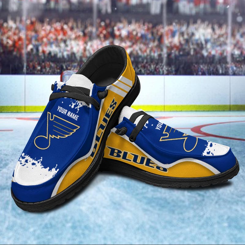 St Louis Blues Lace Up Loafers Shoes 2026