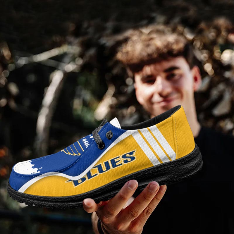 St Louis Blues Lace Up Loafers Shoes 2026