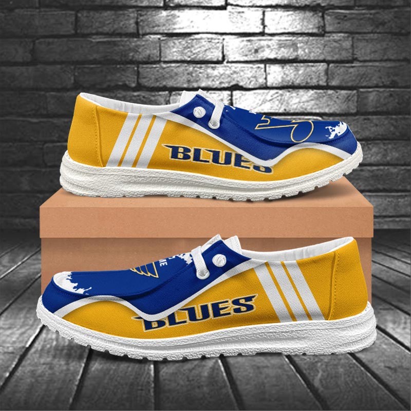 St Louis Blues Lace Up Loafers Shoes 2026