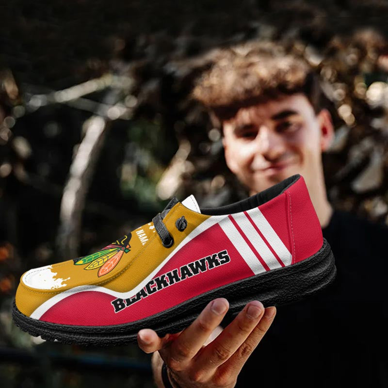Chicago Blackhawks Lace Up Loafers Shoes 2026