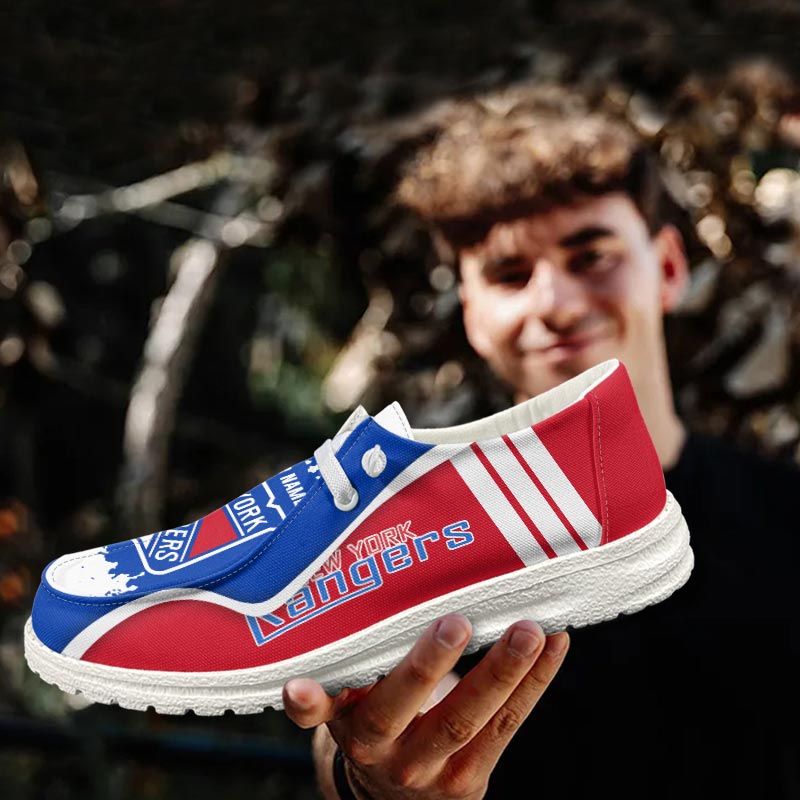 New York Rangers Lace Up Loafers Shoes 2026