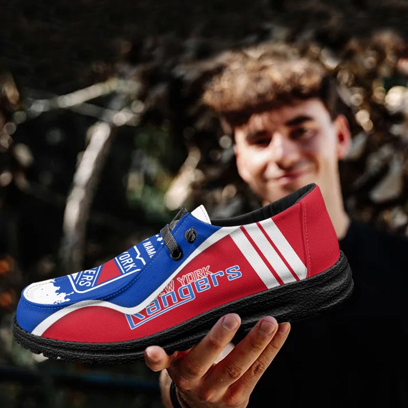 New York Rangers Lace Up Loafers Shoes 2026