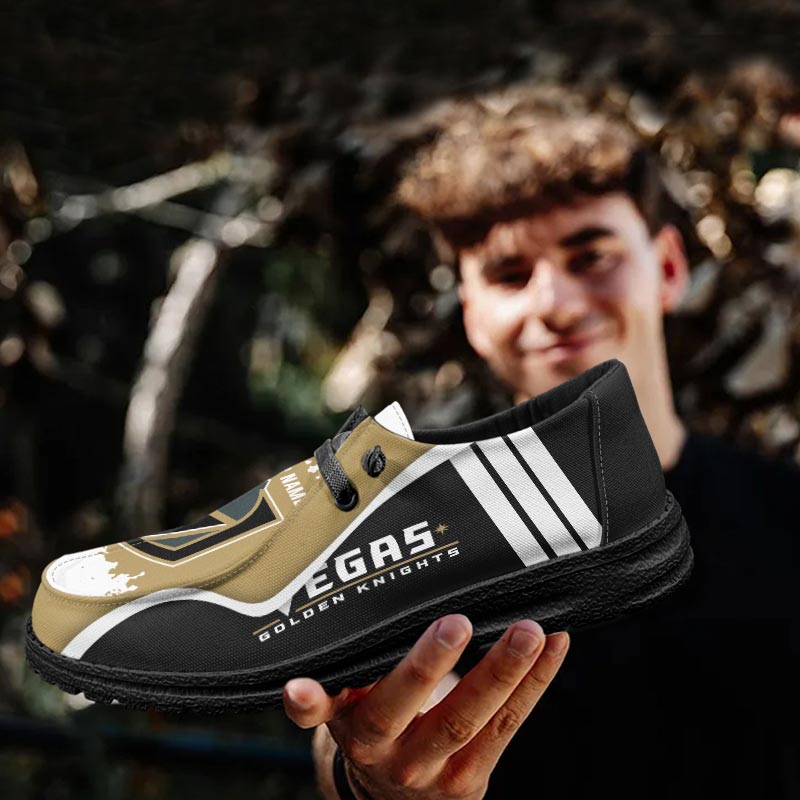 Vegas Golden Knights Lace Up Loafers Shoes 2026