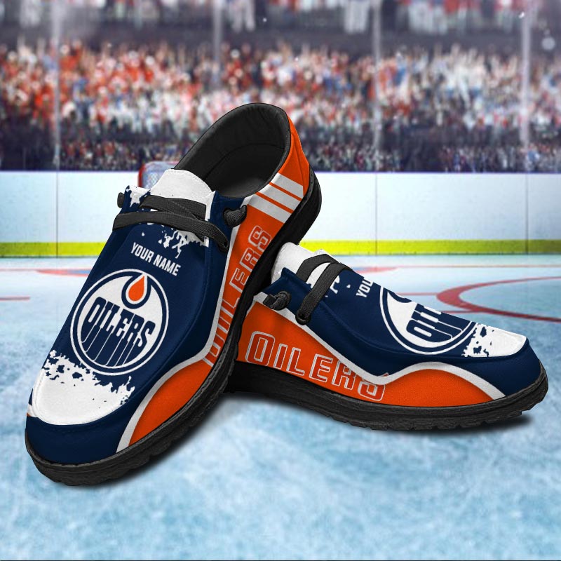 Edmonton Oilers Lace Up Loafers Shoes 2026