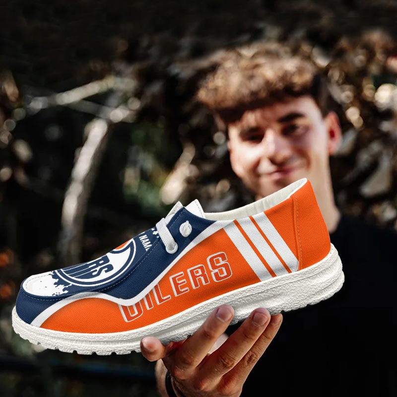 Edmonton Oilers Lace Up Loafers Shoes 2026