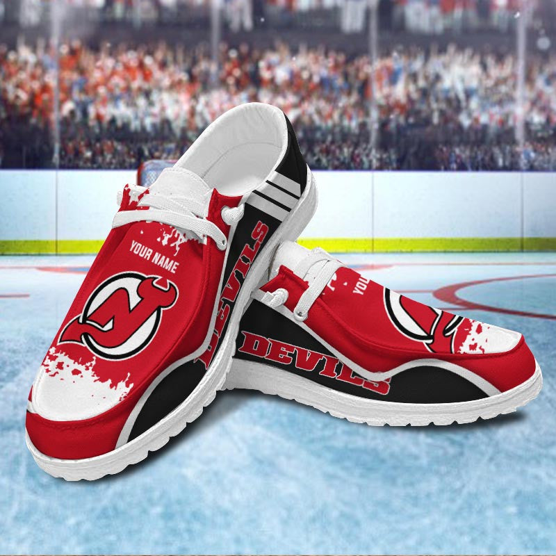 New Jersey Devils Lace Up Loafers Shoes 2026