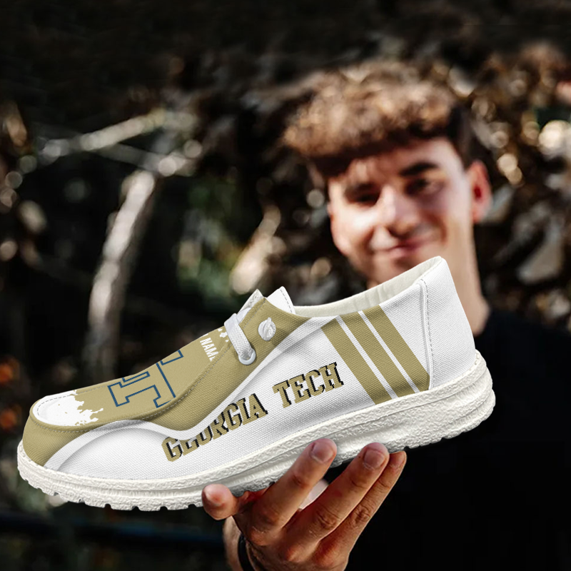 Georgia Tech Yellow Jackets Lace Up Loafers Shoes 2026