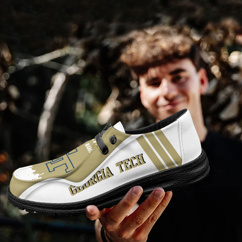 Georgia Tech Yellow Jackets Lace Up Loafers Shoes 2026
