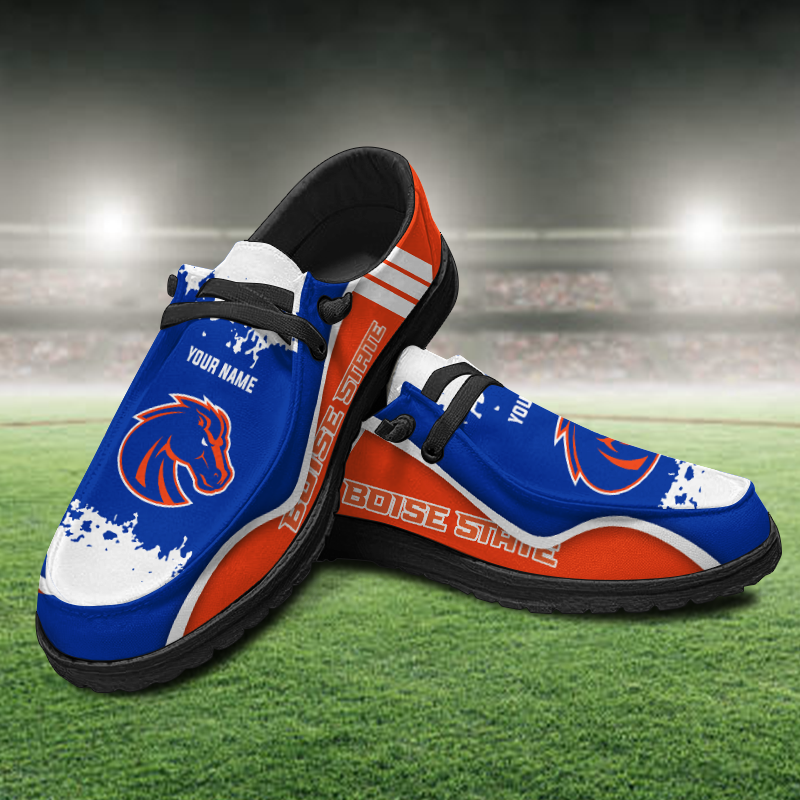 Boise State Broncos Lace Up Loafers Shoes 2026