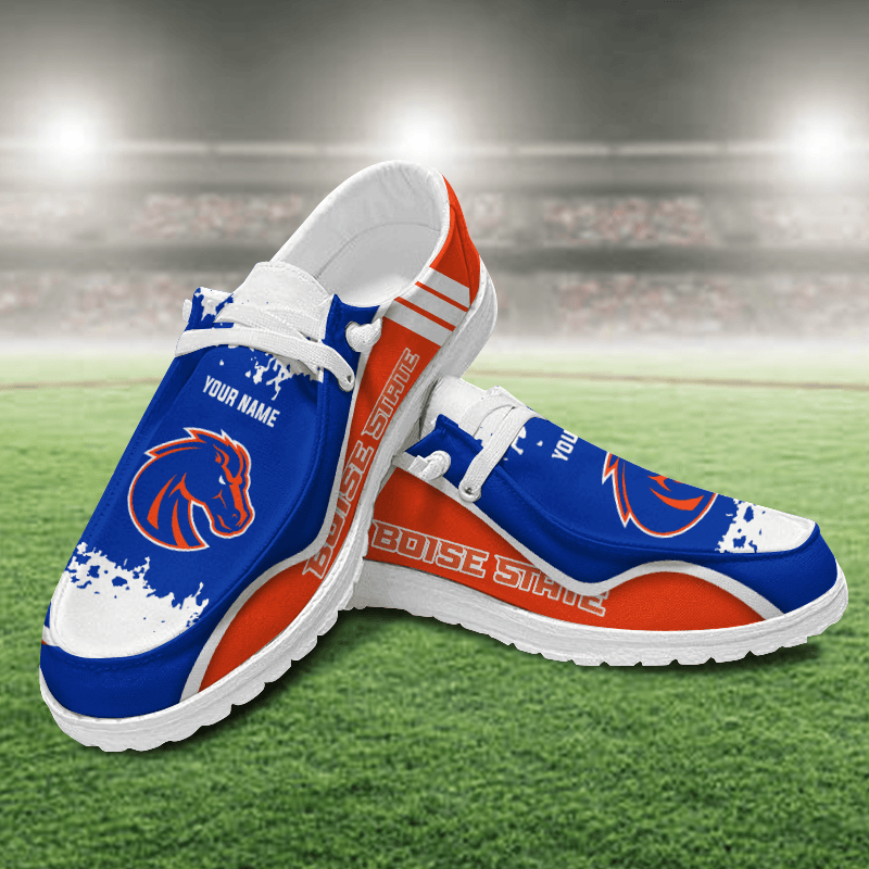 Boise State Broncos Lace Up Loafers Shoes 2026
