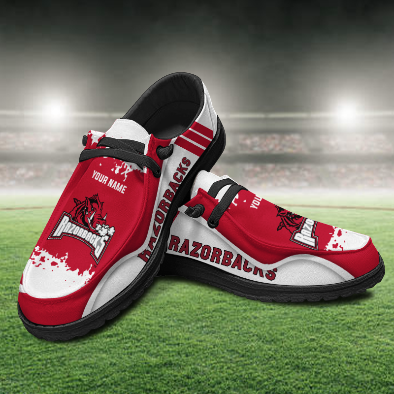 Arkansas Razorbacks Lace Up Loafers Shoes 2026