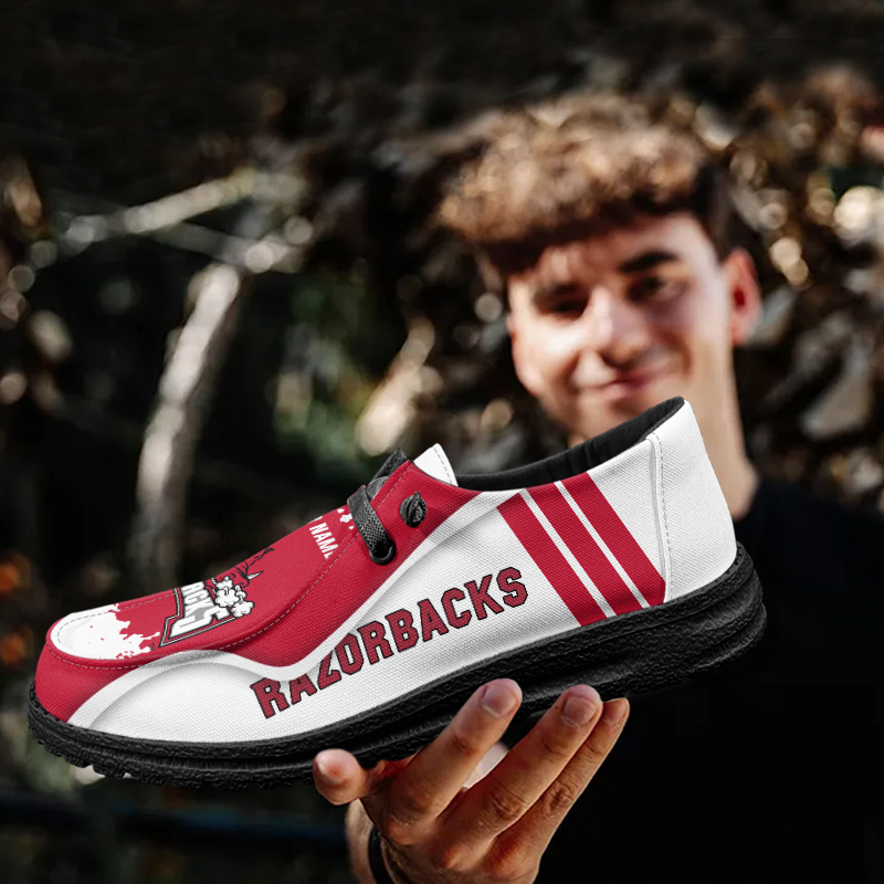 Arkansas Razorbacks Lace Up Loafers Shoes 2026
