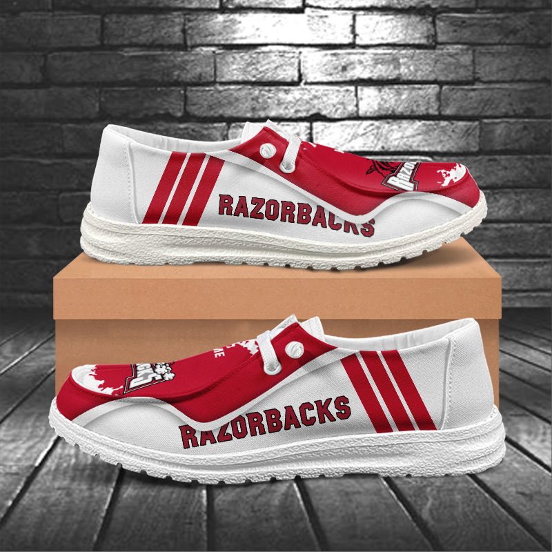 Arkansas Razorbacks Lace Up Loafers Shoes 2026