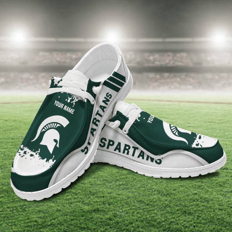 Michigan State Spartans Lace Up Loafers Shoes 2026