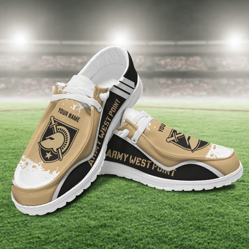 Army Black Knights Lace Up Loafers Shoes 2026