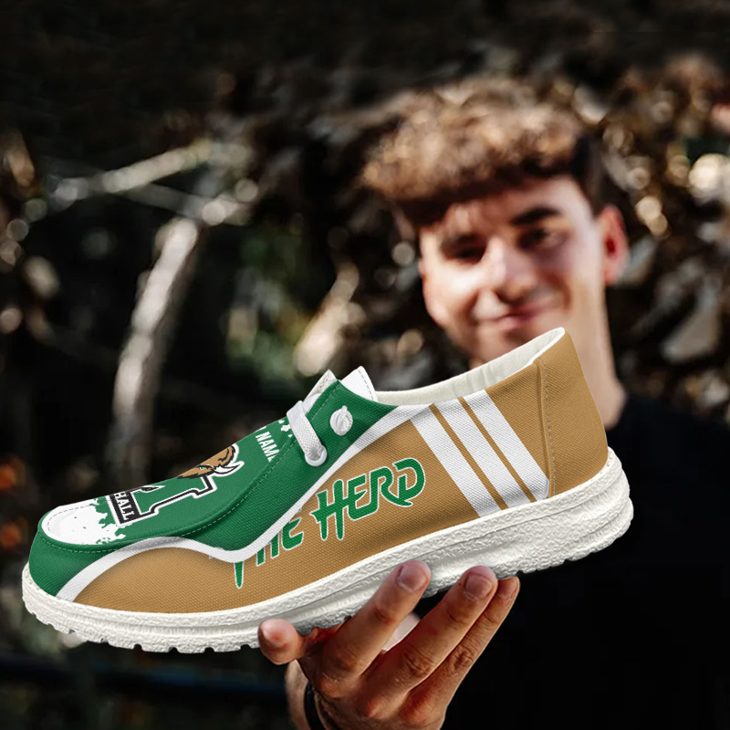 Marshall Thundering Herd Lace Up Loafers Shoes 2026