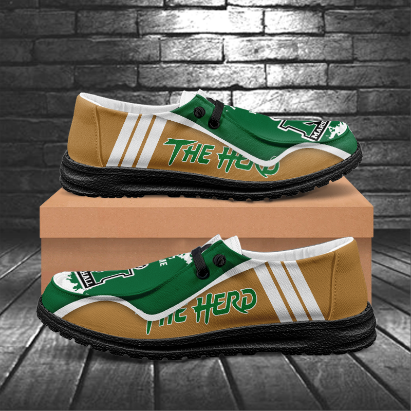 Marshall Thundering Herd Lace Up Loafers Shoes 2026