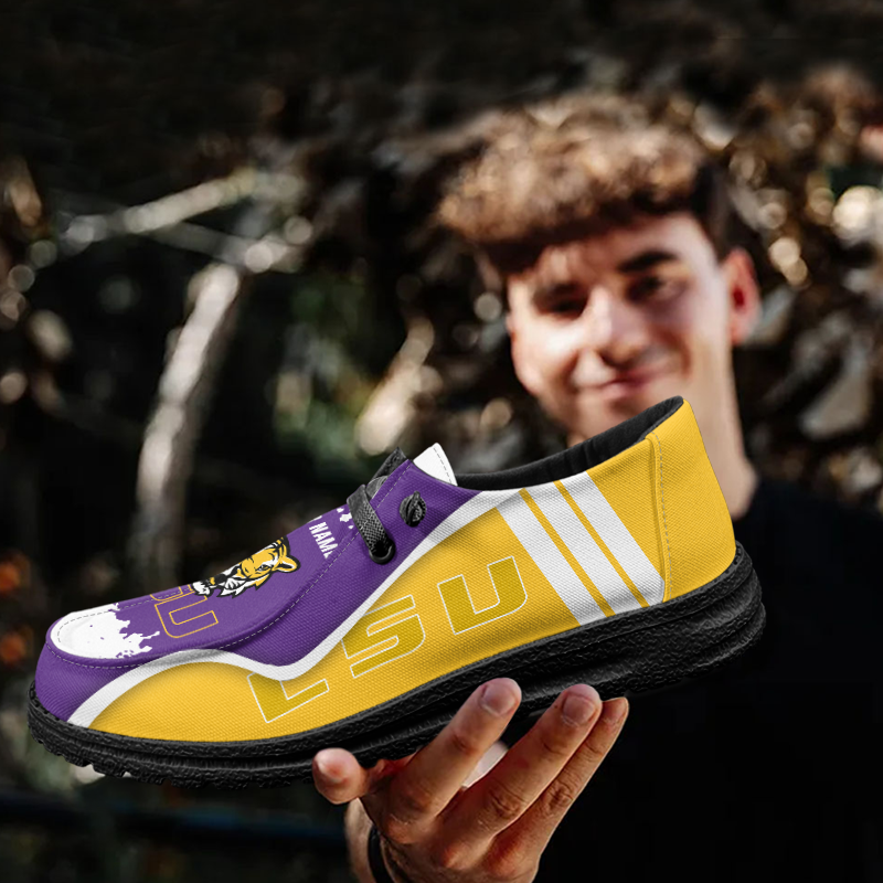 LSU Tigers Lace Up Loafers Shoes 2026