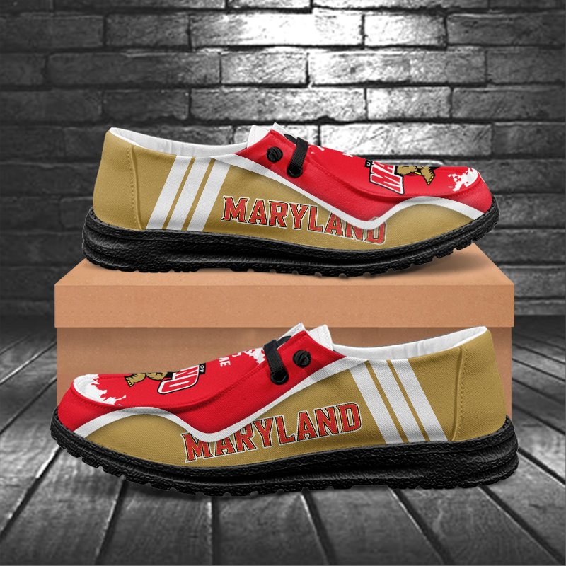 Maryland Terrapins Lace Up Loafers Shoes 2026