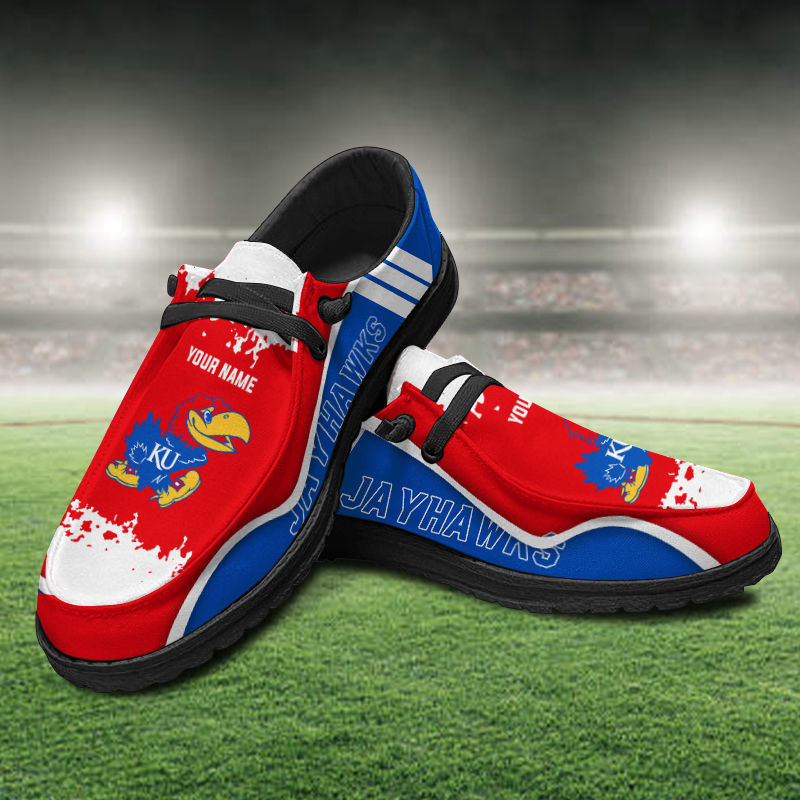 Kansas Jayhawks Lace Up Loafers Shoes 2026