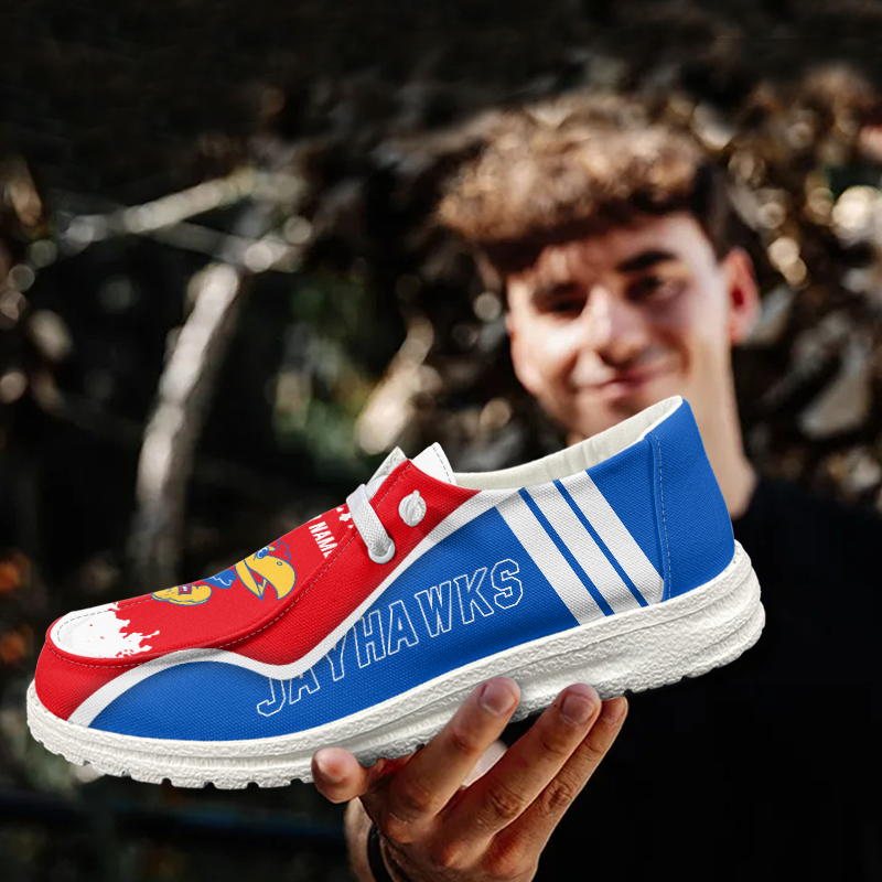 Kansas Jayhawks Lace Up Loafers Shoes 2026