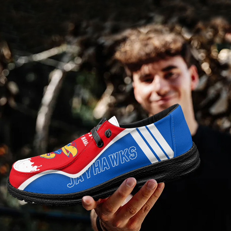 Kansas Jayhawks Lace Up Loafers Shoes 2026
