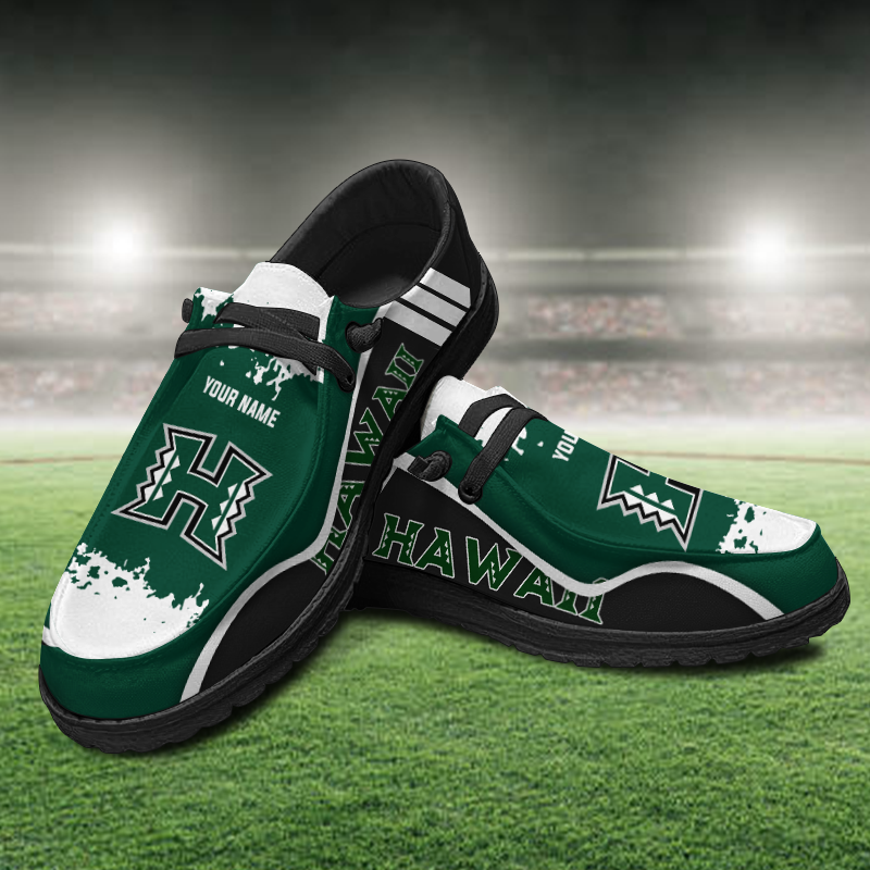 Hawaii Rainbow Warriors Lace Up Loafers Shoes 2026
