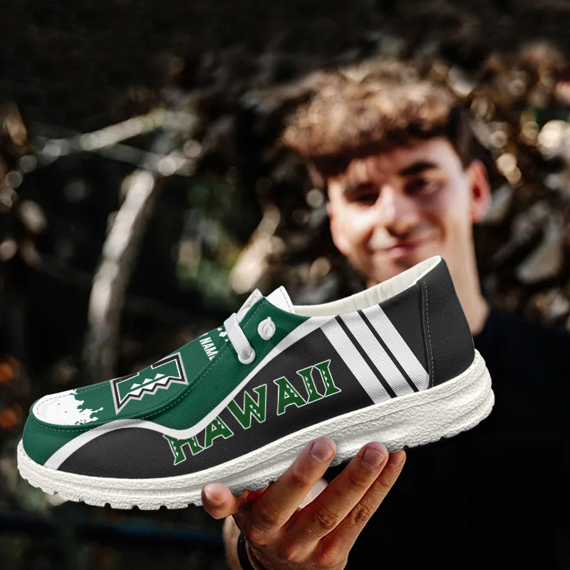 Hawaii Rainbow Warriors Lace Up Loafers Shoes 2026