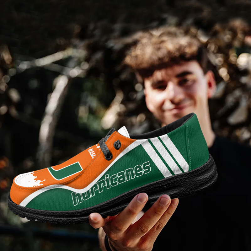 Miami Hurricanes Lace Up Loafers Shoes 2026