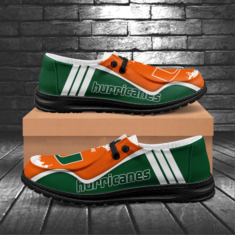 Miami Hurricanes Lace Up Loafers Shoes 2026