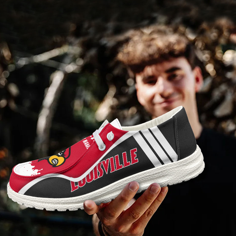 Louisville Cardinals Lace Up Loafers Shoes 2026