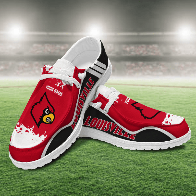 Louisville Cardinals Lace Up Loafers Shoes 2026
