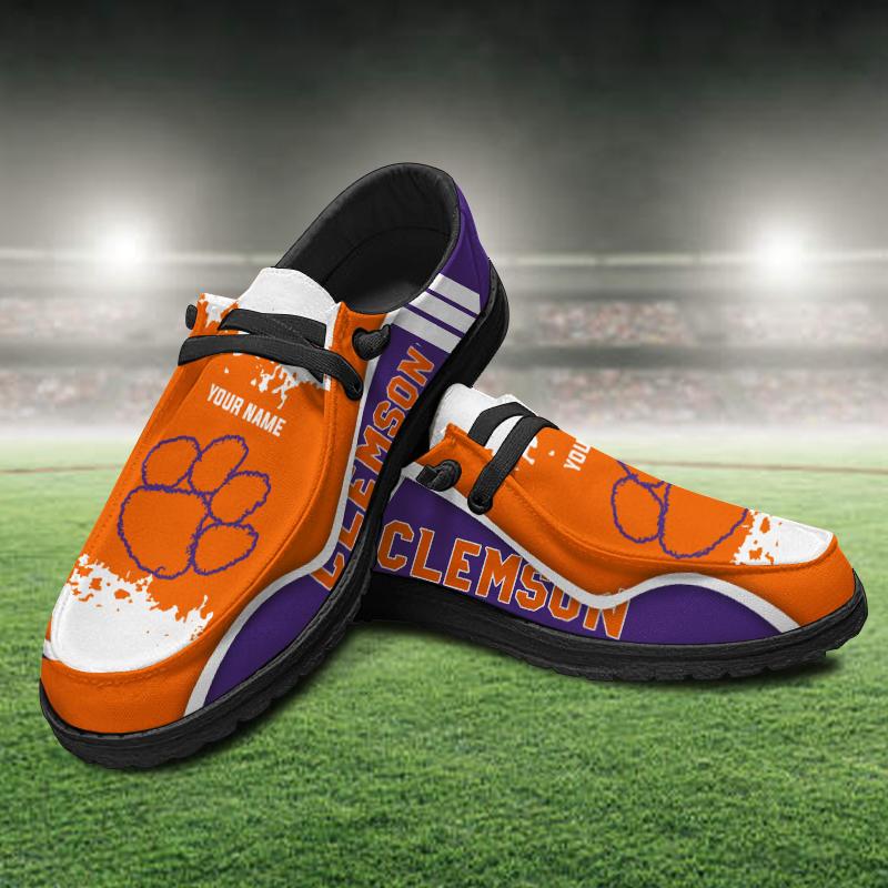 Clemson Tigers Lace Up Loafers Shoes 2026