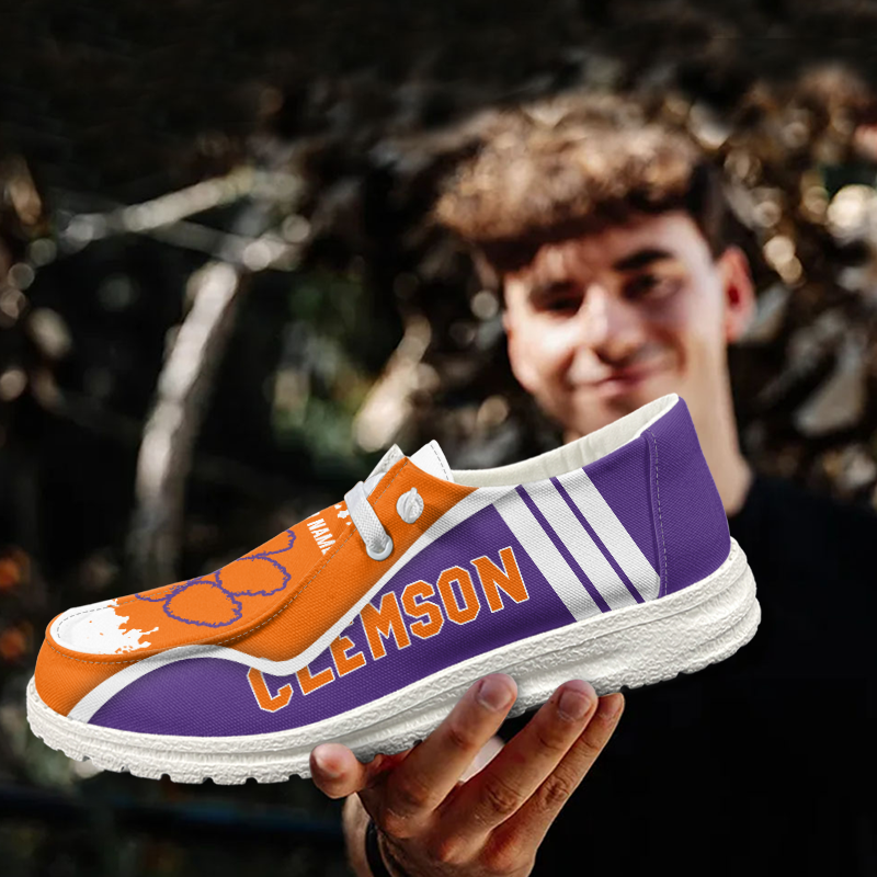 Clemson Tigers Lace Up Loafers Shoes 2026