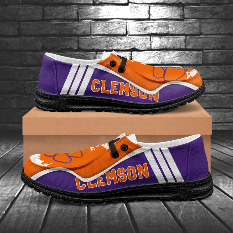 Clemson Tigers Lace Up Loafers Shoes 2026