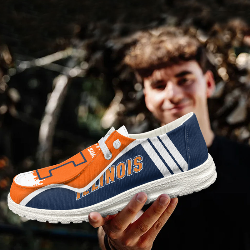 Illinois Fighting Illini Lace Up Loafers Shoes 2026