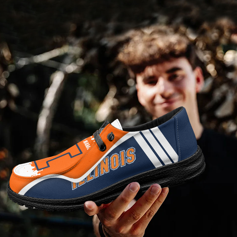Illinois Fighting Illini Lace Up Loafers Shoes 2026