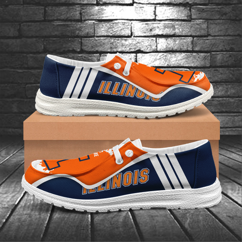 Illinois Fighting Illini Lace Up Loafers Shoes 2026