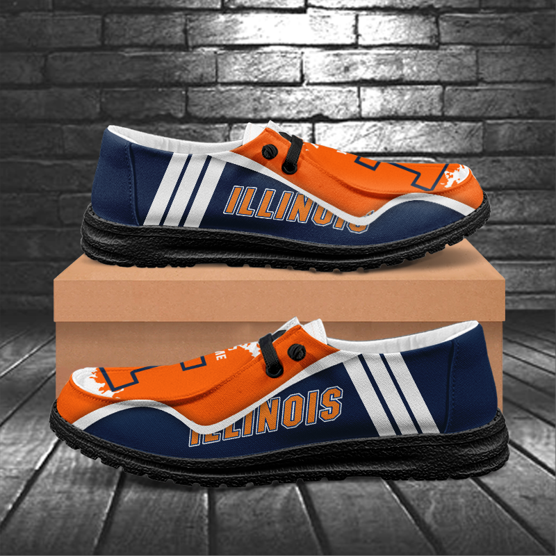 Illinois Fighting Illini Lace Up Loafers Shoes 2026
