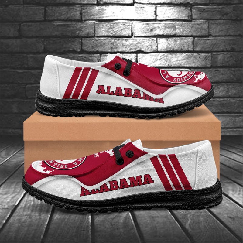 Alabama Crimson Tide Lace Up Loafers Shoes 2026
