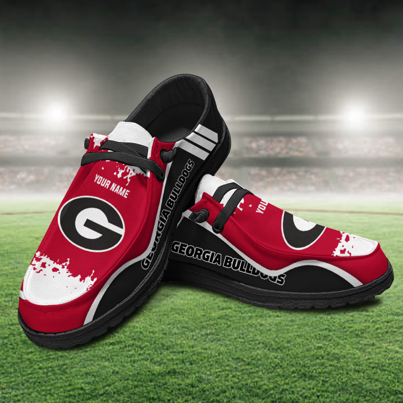 Georgia Bulldogs Lace Up Loafers Shoes 2026