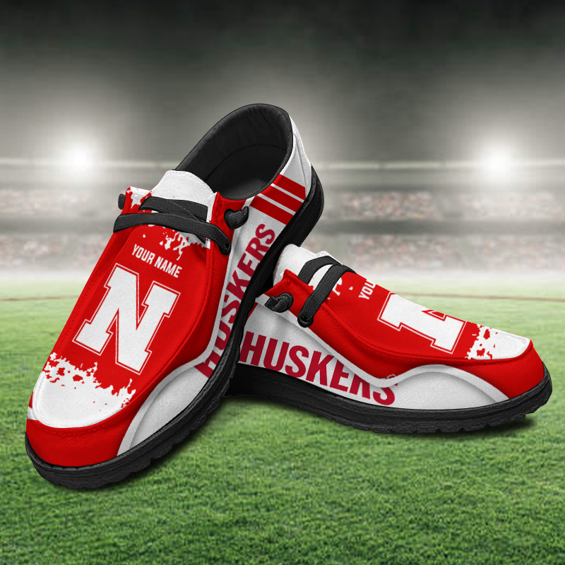 Nebraska Cornhuskers Lace Up Loafers Shoes 2026