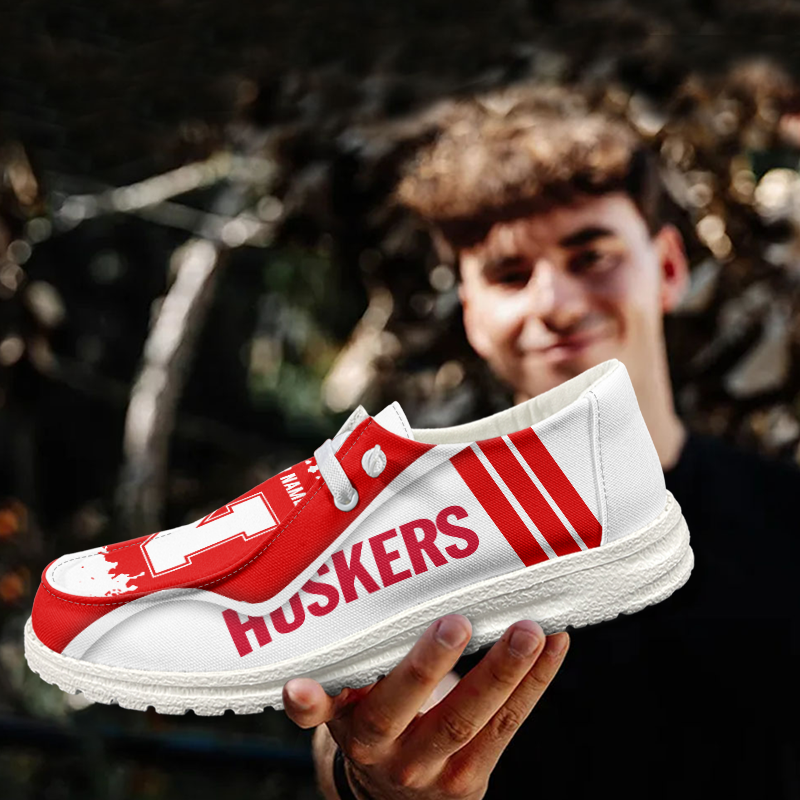 Nebraska Cornhuskers Lace Up Loafers Shoes 2026