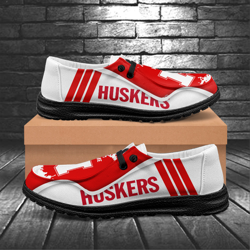 Nebraska Cornhuskers Lace Up Loafers Shoes 2026