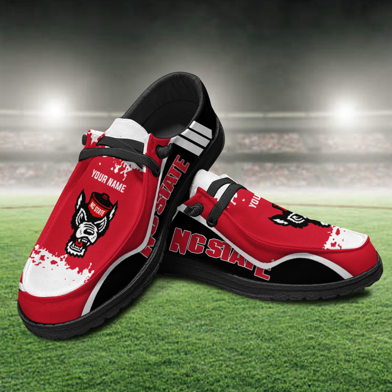 NC State Wolfpack Lace Up Loafers Shoes 2026