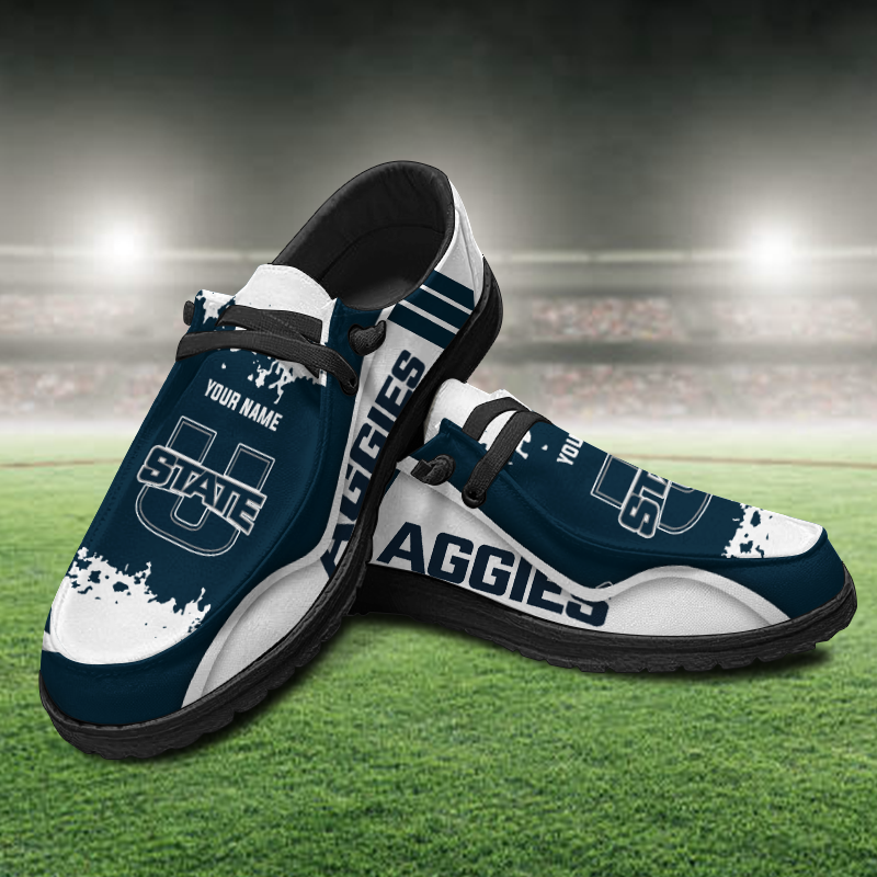Utah State Aggies Lace Up Loafers Shoes 2026